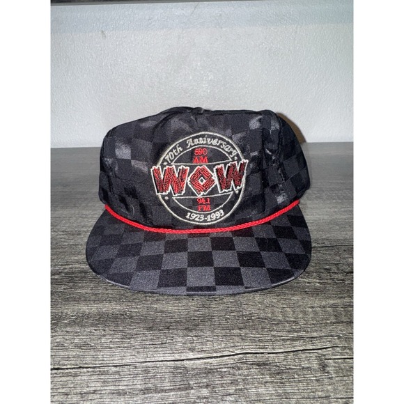 Mcgill’s Other - Vintage WOW Radio 70th Anniversary Hat 590 AM 92.1 FM Rope Cap USA Made